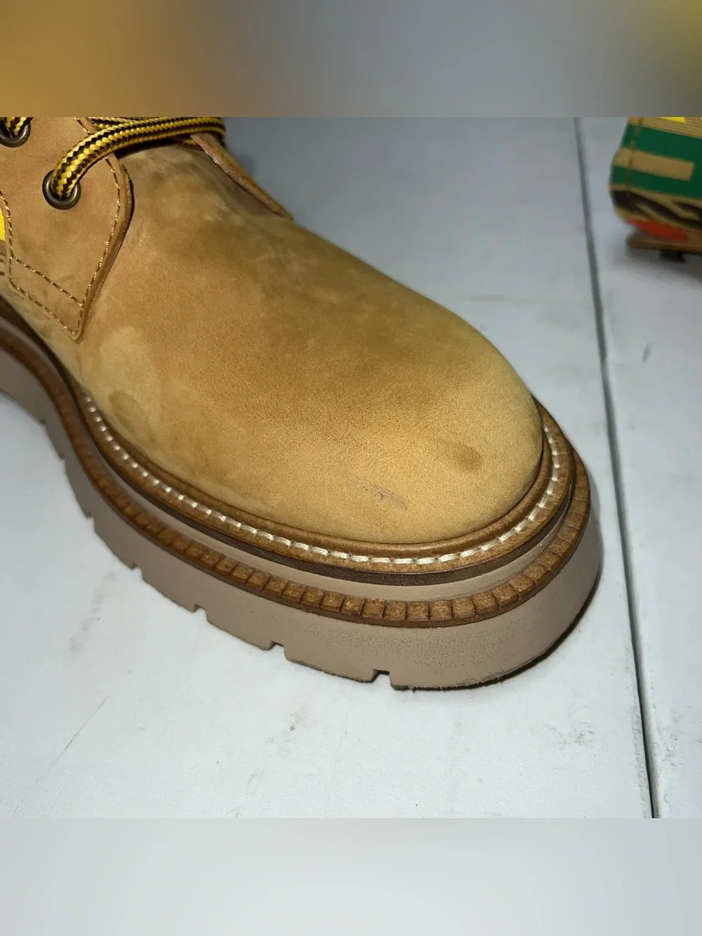Dsquared2 D2 Monogram Ankle Boots Mens Size EU 42 Beige Wheat Made In Italy